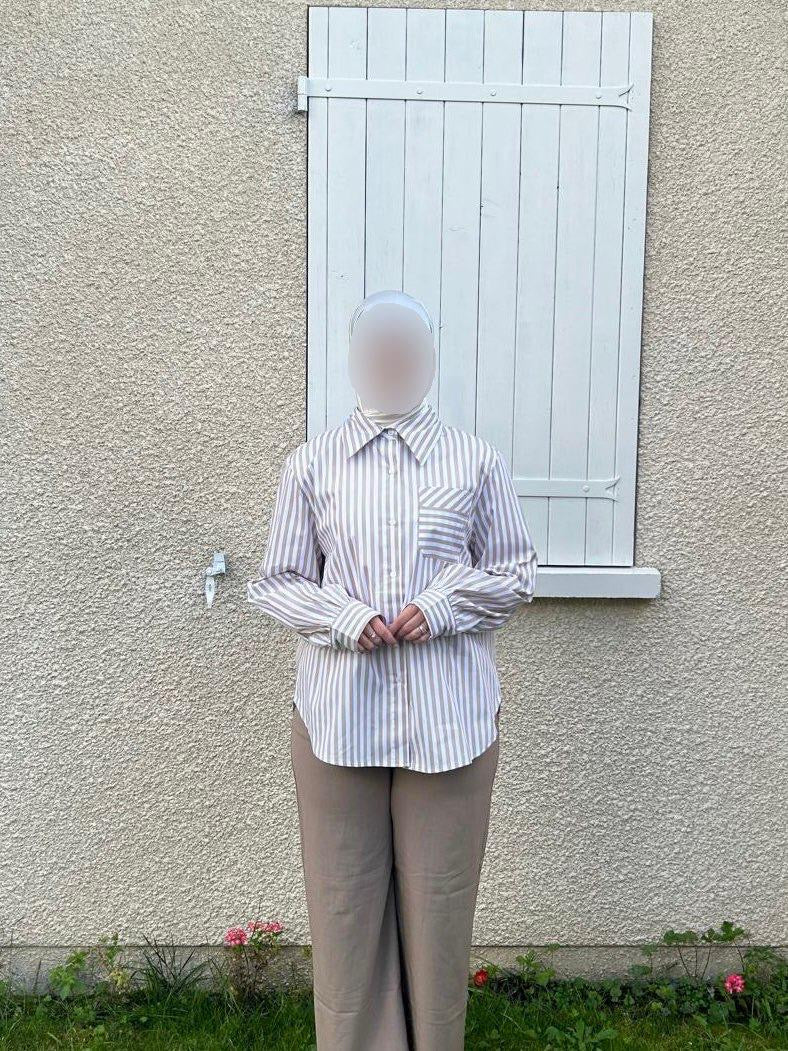 Chemise Rayée avec Poche