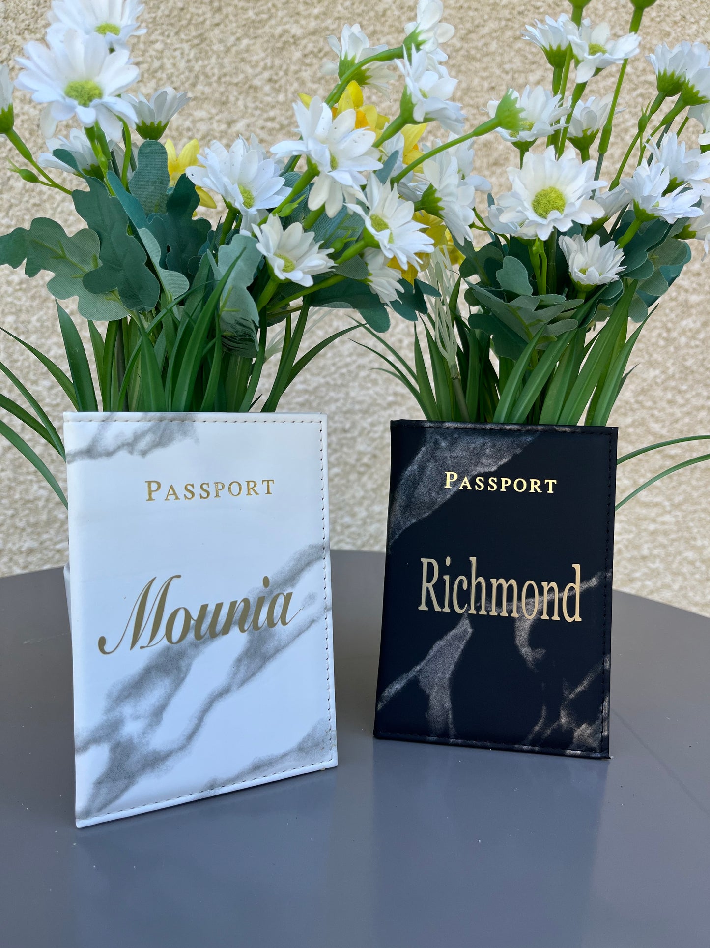 Étuis de Passeport Personnalisés duo